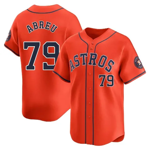 Youth Houston Astros ＃79 Jose Abreu Orange Limited Alternate Jersey
