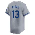 Youth Kansas City Royals ＃13 Salvador Perez Gray Limited Away Jersey