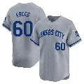 Youth Kansas City Royals ＃60 Lucas Erceg Gray Limited Away Jersey