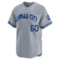 Youth Kansas City Royals ＃60 Lucas Erceg Gray Limited Away Jersey