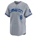 Youth Kansas City Royals ＃8 Drew Waters Gray Limited Away Jersey