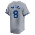 Youth Kansas City Royals ＃8 Drew Waters Gray Limited Away Jersey