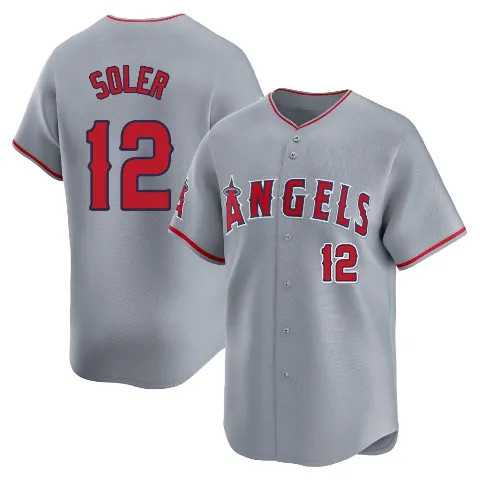 Youth Los Angeles Angels ＃12 Jorge Soler Gray Limited Away Jersey