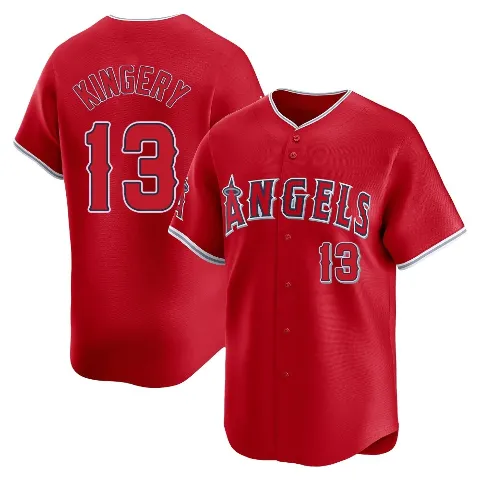 Youth Los Angeles Angels ＃13 Scott Kingery Red Limited Alternate Jersey
