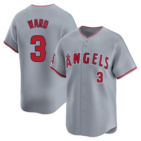 Youth Los Angeles Angels ＃3 Taylor Ward Gray Limited Away Jersey