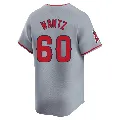 Youth Los Angeles Angels ＃60 Andrew Wantz Gray Limited Away Jersey