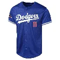 Youth Los Angeles Dodgers ＃11 Manny Mota Royal Limited Alternate World Series Champions Jersey