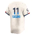 Youth Los Angeles Dodgers ＃11 Roki Sasaki Cream Limited 2024 City Connect Jersey