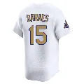 Youth Los Angeles Dodgers ＃15 Austin Barnes Gold Limited White 2025 Collection Jersey