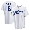 Youth Los Angeles Dodgers ＃16 Andre Ethier White Replica 2024 World Tour Seoul Series Home Jersey