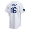 Youth Los Angeles Dodgers ＃16 Andre Ethier White Replica 2024 World Tour Seoul Series Home Jersey