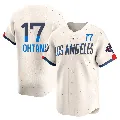 Youth Los Angeles Dodgers ＃17 Shohei Ohtani Cream Limited 2024 City Connect World Series Champions Jersey