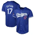 Youth Los Angeles Dodgers ＃17 Shohei Ohtani Royal Limited Alternate World Series Champions Jersey