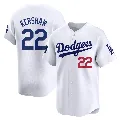 Youth Los Angeles Dodgers ＃22 Clayton Kershaw White Limited 2024 World Tour Seoul Series Home Jersey