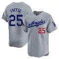 Youth Los Angeles Dodgers ＃25 David Freese Gray Limited Away World Series Champions Jersey
