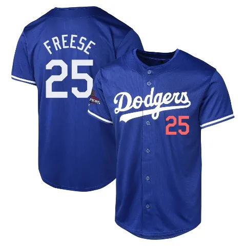 Youth Los Angeles Dodgers ＃25 David Freese Royal Limited Alternate World Series Champions Jersey