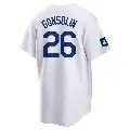 Youth Los Angeles Dodgers ＃26 Tony Gonsolin White Replica 2024 World Tour Seoul Series Home Jersey