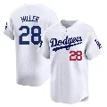 Youth Los Angeles Dodgers ＃28 Bobby Miller White Limited 2024 World Tour Seoul Series Home Jersey