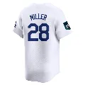 Youth Los Angeles Dodgers ＃28 Bobby Miller White Limited 2024 World Tour Seoul Series Home Jersey