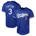 Youth Los Angeles Dodgers ＃3 Chris Taylor Royal Limited Alternate Jersey