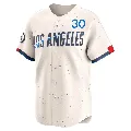 Youth Los Angeles Dodgers ＃30 Maury Wills Cream Limited 2024 City Connect Jersey