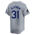 Youth Los Angeles Dodgers ＃31 Tyler Glasnow Gray Limited Away World Series Champions Jersey