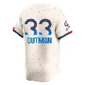 Youth Los Angeles Dodgers ＃33 James Outman Cream Limited 2024 City Connect Jersey