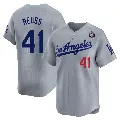 Youth Los Angeles Dodgers ＃41 Jerry Reuss Gray Limited Away 2024 World Series Jersey