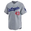 Youth Los Angeles Dodgers ＃43 Raul Mondesi Gray Limited Away Jersey