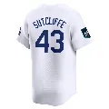 Youth Los Angeles Dodgers ＃43 Rick Sutcliffe White Limited 2024 World Tour Seoul Series Home Jersey