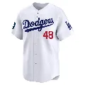 Youth Los Angeles Dodgers ＃48 Brusdar Graterol White Limited 2024 World Tour Seoul Series Home Jersey