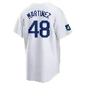 Youth Los Angeles Dodgers ＃48 Ramon Martinez White Replica 2024 World Tour Seoul Series Home Jersey