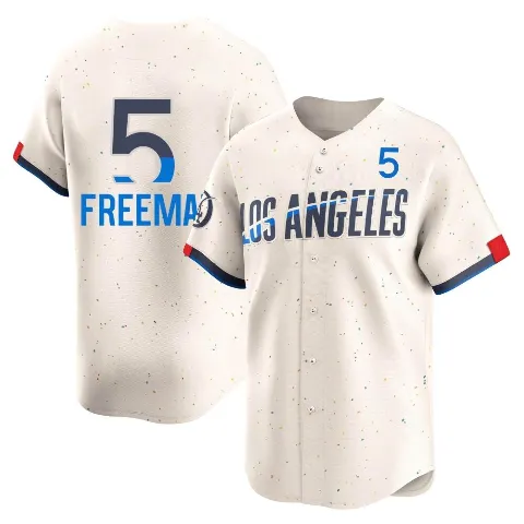 Youth Los Angeles Dodgers ＃5 Freddie Freeman Cream Limited 2024 City Connect Jersey