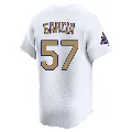 Youth Los Angeles Dodgers ＃57 Luis Garcia Gold Limited White 2025 Collection Jersey