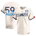 Youth Los Angeles Dodgers ＃59 Evan Phillips Cream Limited 2024 City Connect Jersey