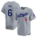 Youth Los Angeles Dodgers ＃6 Hyeseong Kim Gray Limited Away Jersey
