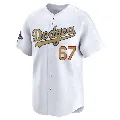 Youth Los Angeles Dodgers ＃67 Vin Scully Gold Limited White 2025 Collection Jersey