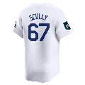 Youth Los Angeles Dodgers ＃67 Vin Scully White Limited 2024 World Tour Seoul Series Home Jersey