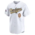 Youth Los Angeles Dodgers ＃8 Reggie Smith Gold Limited White 2025 Collection Jersey