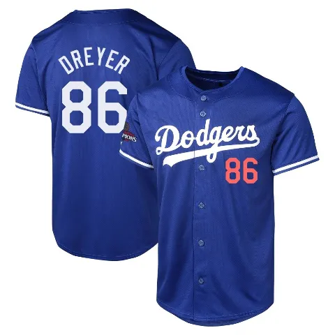 Youth Los Angeles Dodgers ＃86 Jack Dreyer Royal Limited Alternate World Series Champions Jersey
