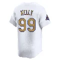 Youth Los Angeles Dodgers ＃99 Joe Kelly Gold Limited White 2025 Collection Jersey