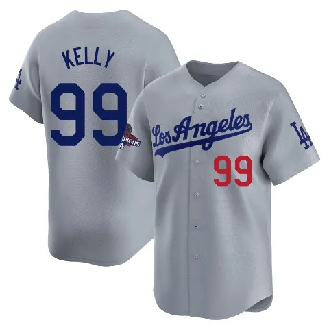 Youth Los Angeles Dodgers ＃99 Joe Kelly Gray Limited Away World Series Champions Jersey