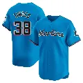Youth Miami Marlins ＃38 Jesus Tinoco Blue Limited Alternate Jersey