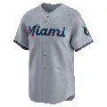 Youth Miami Marlins ＃68 Jared Serna Gray Limited Road Jersey