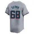 Youth Miami Marlins ＃68 Jared Serna Gray Limited Road Jersey