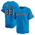 Youth Miami Marlins ＃83 Valente Bellozo Blue Limited Alternate Jersey