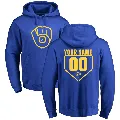 Youth Milwaukee Brewers ＃00 Custom Hoodie Royal Custom RBI Pullover Hoodie -