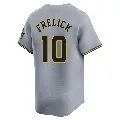 Youth Milwaukee Brewers ＃10 Sal Frelick Gray Limited Away Jersey