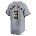Youth Milwaukee Brewers ＃3 Josh Donaldson Gray Limited Away Jersey