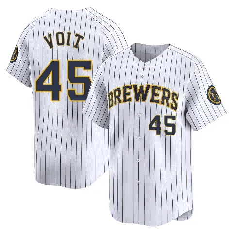 Youth Milwaukee Brewers ＃45 Luke Voit White Limited Alternate Jersey